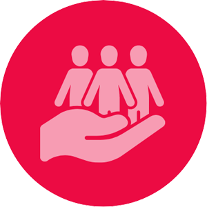 Red Hand People Icon