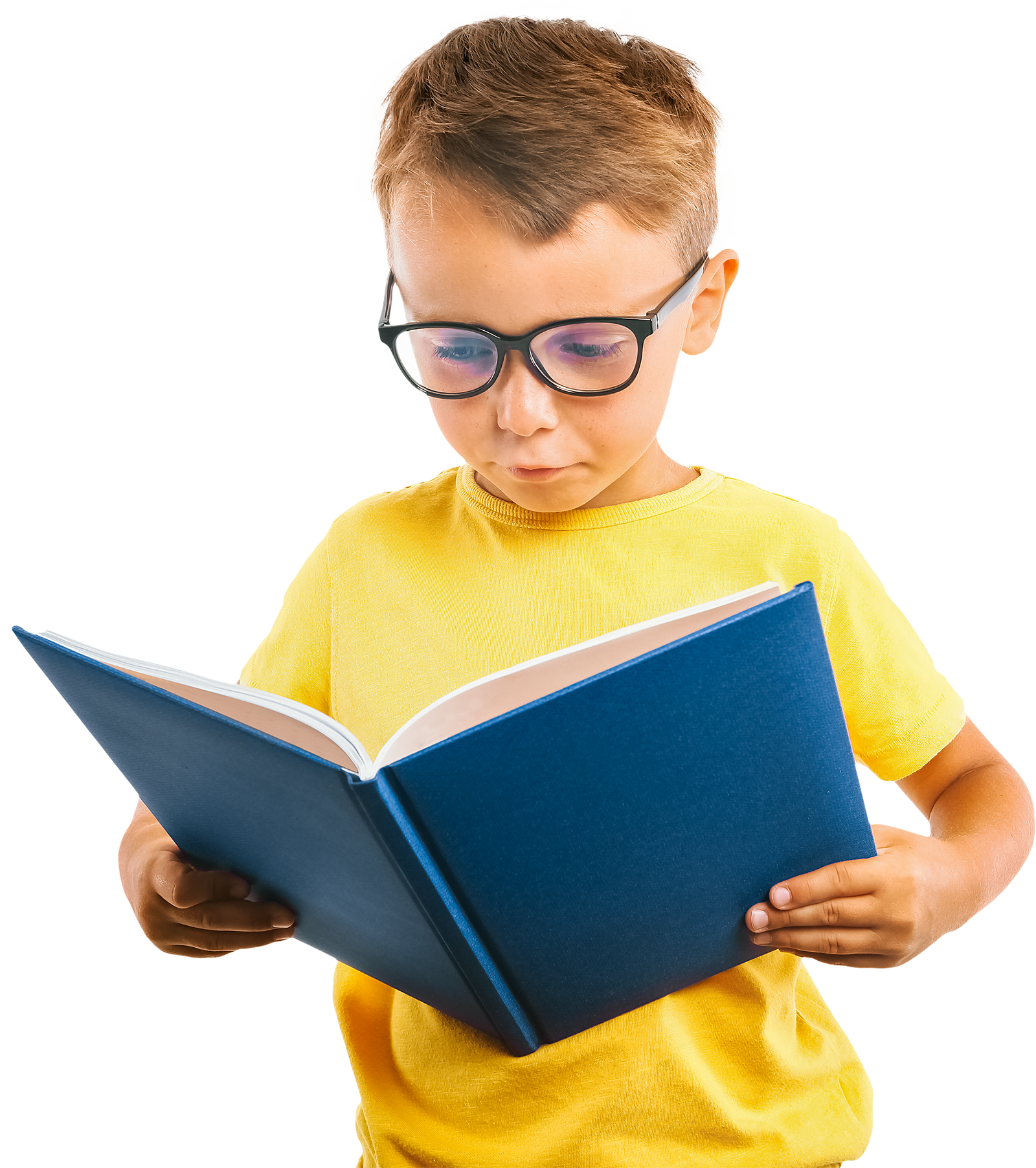 Boy Reading Book Transparent